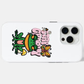 Bleib bei den groovy Frosch-Vibes Case-Mate iPhone Hülle (Rückseite (Horizontal))