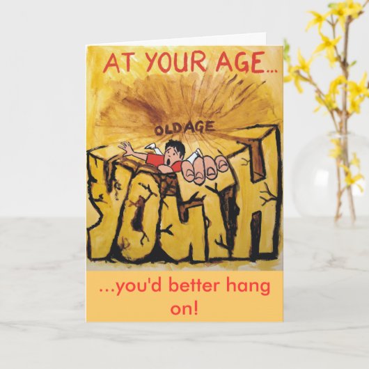 Bleib besser dran! karte (Gelbe Blume)