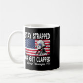Bleib bewaffnet oder werde geklapst George Washing Kaffeetasse (Links)