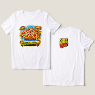 Bleib Cheesy Pizza-Shirt – Lustiges Food-Zitat T-S Tri-Blend Shirt