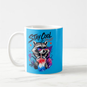 Bleib cool, bleib wild Waschbär Slushie Urban Art Kaffeetasse