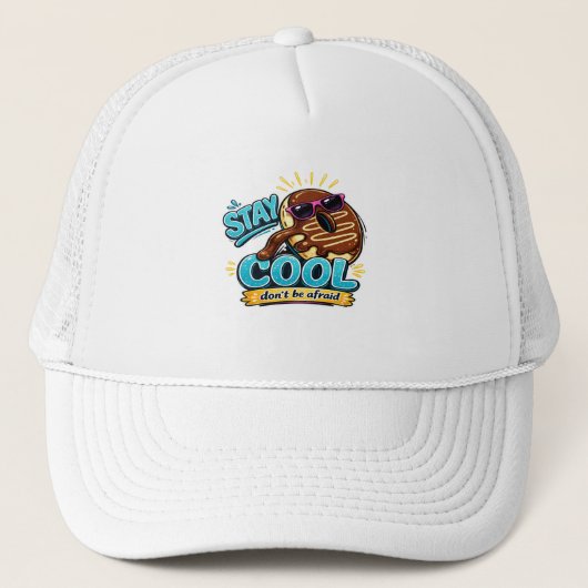Bleib cool Donut Lustige Mützen Design (Vorderseite)