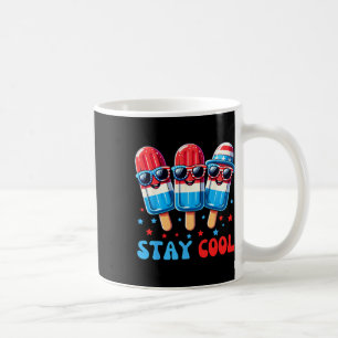 Bleib Cool Eis am Stiel 4. Juli Jungen Männer USA Kaffeetasse