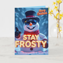 Bleib cool in dieser Weihnachtszeit Karte