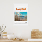 Bleib cool poster (Küche)