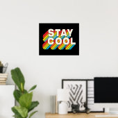 Bleib cool poster (Heimbüro)