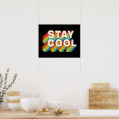 Bleib cool poster (Küche)