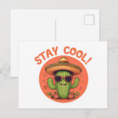 Bleib cool. postkarte (Vorne/Hinten)