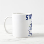 Bleib cool Retro-Burger-Cartoon - Hamburger Essen Kaffeetasse (Links)