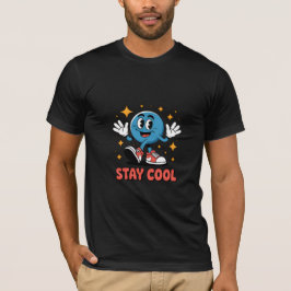 Bleib Cool Retro Cartoon T-Shirt