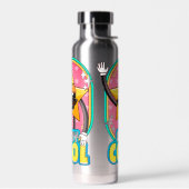 Bleib cool Retro-Star-Wasserflasche Trinkflasche (Links)