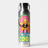 Bleib cool Retro-Star-Wasserflasche Trinkflasche (Vorne)