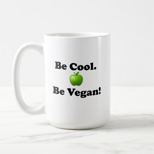 Bleib cool, sei Vegan Becher Kaffeetasse (Links)