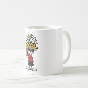 Bleib Cool Street Style Kaninchen Grafik – Lustige Kaffeetasse