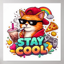 Bleib Cool Vibes – Chill Cat Streetwear