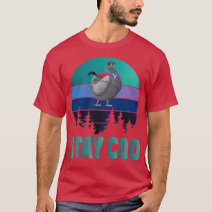 Bleib Cool Vintage Taube 32 T-Shirt