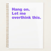 Bleib dran. Lass mir das überdenken Planer (Vorderseite)