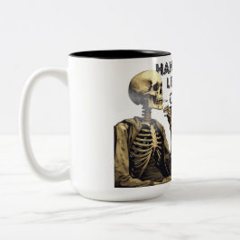 Bleib dran, lass mir das überdenken zweifarbige tasse