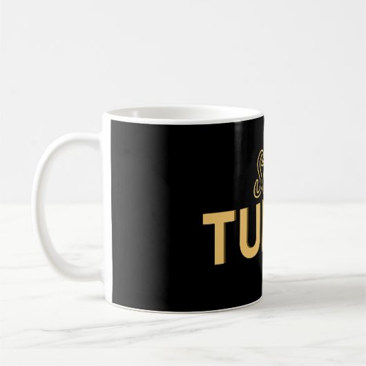 Bleib dran – Motivationszitat Kaffeetasse (Links)