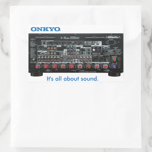 Bleib dran! TX-NR3030 Rechteckiger Aufkleber (Tasche)