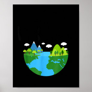 Bleib es grün Erde Tag Planet Umweltbewusstsein Poster