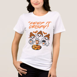 Bleib es knusprig  Lustiges Halloween-T-Shirt  Tri-Blend Shirt