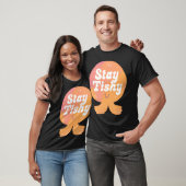 Bleib Fischig Abzeichen T-Shirt (Unisex)