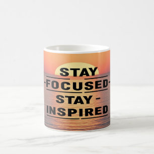 Bleib fokussiert Bleib inspiriert Option 2 Kaffeetasse