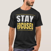 Bleib Fokussiert Motivations-Typografie-Zitat