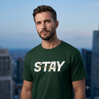 Bleib fokussiert Motivationslehrer Fitnessbekleidu T-Shirt