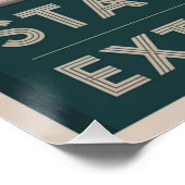 Bleib fokussiert und extra funkelnd poster (Ecke)