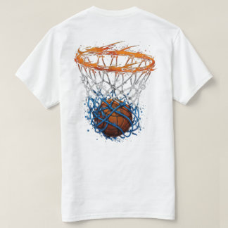 Bleib fokussiert, weiter kämpfen - Basketball-Moti T-Shirt
