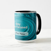 Bleib fokussierter Kreis Tasse (VorderseiteRechts)