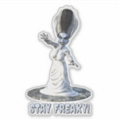 Bleib freakig! Braut von Frankenstein Aufkleber (Vorderseite)