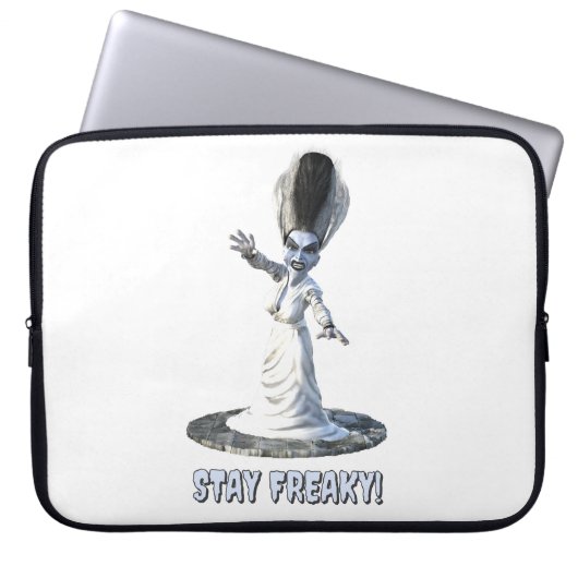 Bleib freakig! Braut von Frankenstein Laptopschutzhülle (Vorderseite)
