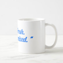 „Bleib frisch, bleib organisiert“-Tasse – Motivier