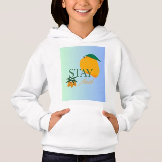 Bleib frisch Design Hoodie (Vorderseite)