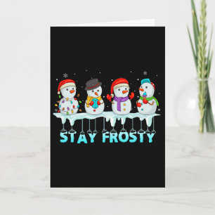 Bleib Frostig Lustiges Weihnachten Cooler Schneema Karte