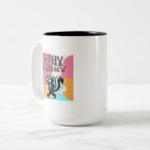 Bleib Funk Stinktier Zweifarbige Tasse (Vorderseite Links)