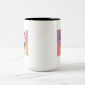 Bleib Funk Stinktier Zweifarbige Tasse (Mittel)