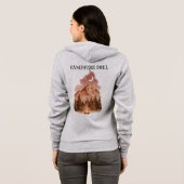 Bleib gemütlich, bleib wild | Wasserfarbe Campfire Hoodie (Schwarz voll)