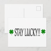 BLEIB GLÜCKLICH!! POSTKARTE (Vorne/Hinten)
