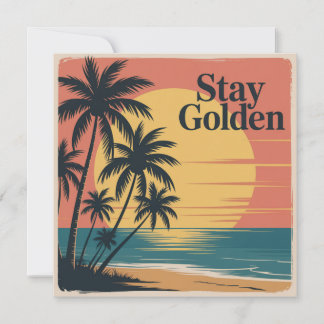 Bleib Golden Feiertagskarte