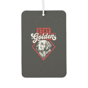 Bleib golden Golden Retriever Hund Autolufterfrischer