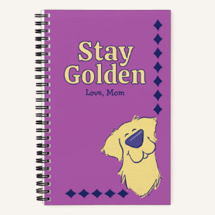 "Bleib Golden" Golden Retriever Personalisiert Ben Notizblock