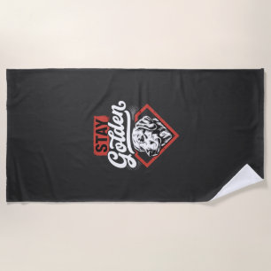 Bleib golden Golden Retriever Retro Hund Strandtuch