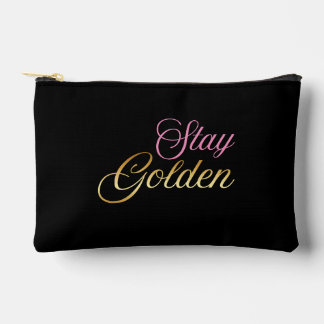 Bleib Golden Pink & Gold Kosmetiktasche Zubehörtasche