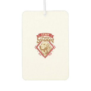 Bleib Golden Retriever Hund Roter Diamant_1 Autolufterfrischer