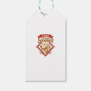 Bleib Golden Retriever Hund Roter Diamant_1 Geschenkanhänger