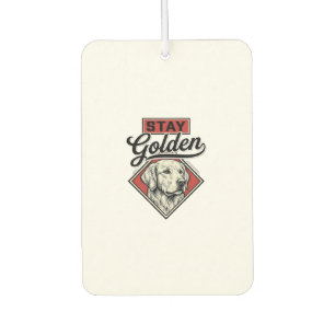 Bleib Golden Retriever Vintage Hund Vektor Design_ Autolufterfrischer